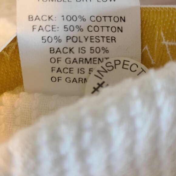 Vtg Stan Herman Chenille Pajamas NEW NOS Made in USA Cotton Cozy Cottagecore 2X - Picture 7 of 9